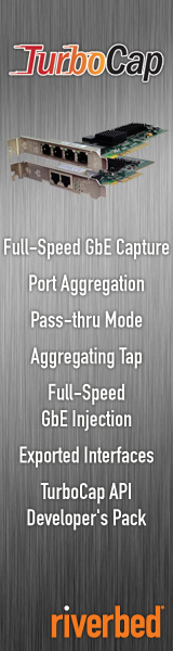 Riverbed TurboCap: Full-Speed GbE Capture; Port Aggregation; Pass-thru Mode; Aggregating Tap; Full-Speed GbE Injection; Exported Interfaces; TurboCap API Developer\'s Pack